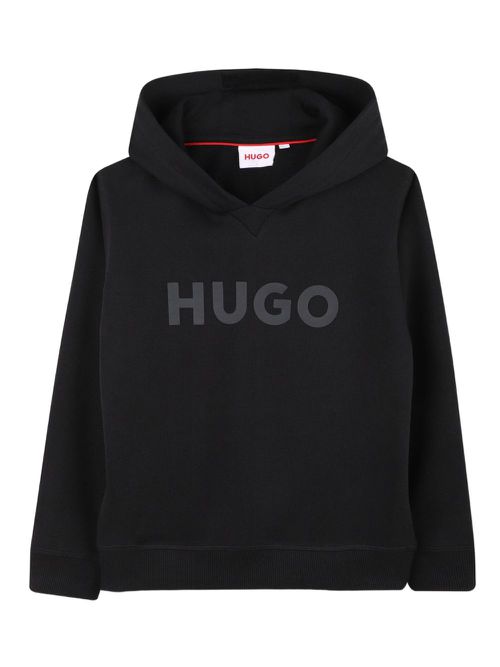 Logo-print hoodie - Black