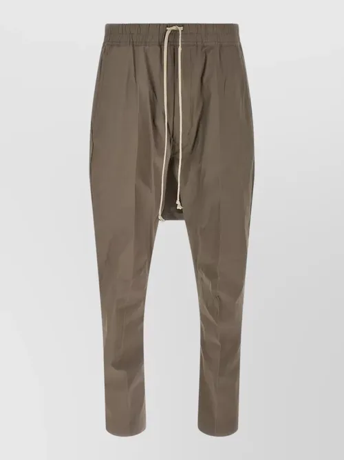 Rick Owens - drop crotch drawstring long trousers back pocket