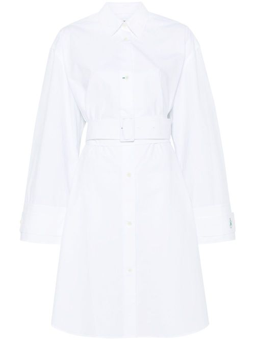 Double Wrap shirt dress - White