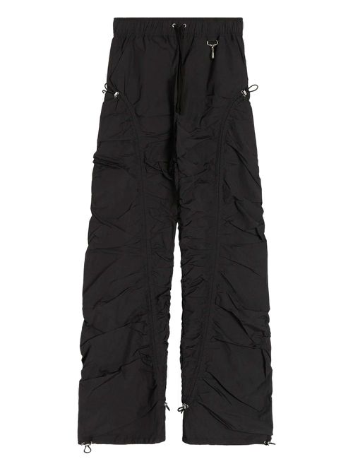 Cinched-panel trousers - Black