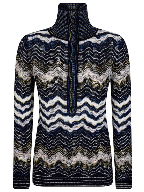 Women's High-Neck Long-Sleeve Sweater
