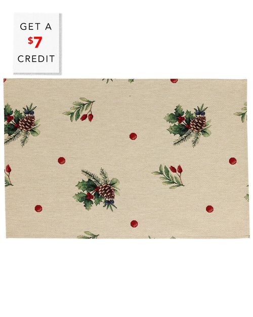 Tavola Holiday Placemats (Set Of 4) With $7 Credit