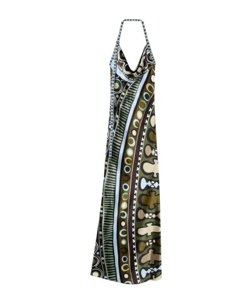 Soleil Print Satin Dress