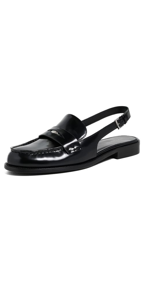 Classic Penny Slingback Loafers Perfect Black