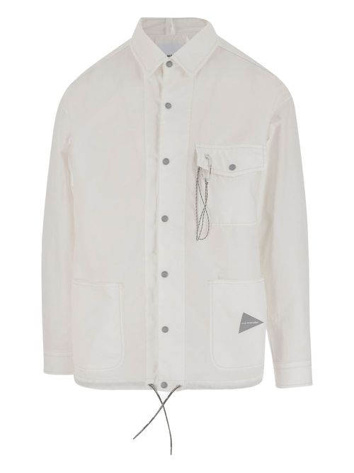 And Wander cotton shirt jacket - White