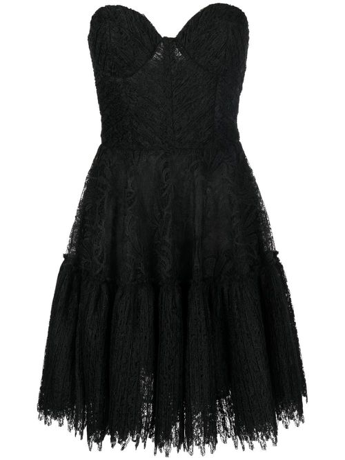 Esme floral-lace dress - Black