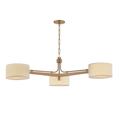 Patina Brass Chandelier from the Mailo Collection