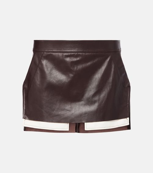Fog leather miniskirt