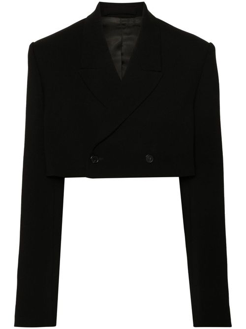 Cropped Blazer - Women's - Virgin Wool/Viscose