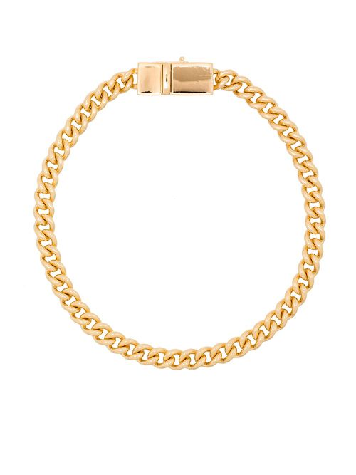 Curb chain clasp bracelet - Gold