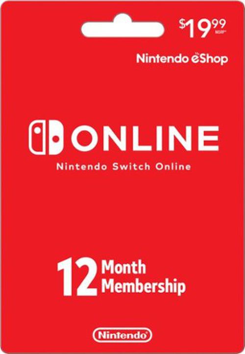 Switch Online 12 Month Membership Card