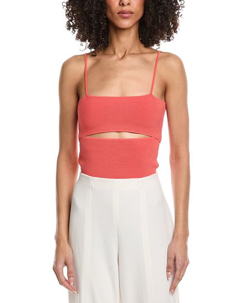 Crepe Matte Front Slit Tank