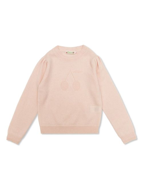 Logo-embroidered jumper - Pink