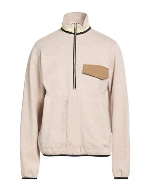 Man Sweatshirt Beige Size M Cotton, Polyamide