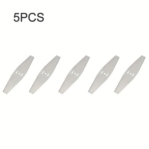 TEMU 5/10pcs Stainless Steel Lawn Mower Blades - Heavy-duty Metal Grass Trimmer Replacement, Diamond Pattern Cutting, Durable & Wear-resistant For