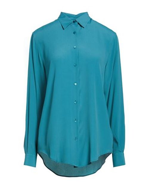 Woman Shirt Deep teal Size 8 Acetate, Silk