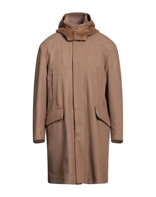 Man Coat Camel Size 34 Polyester, Viscose, Elastane