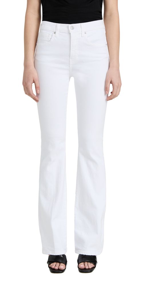 Beverly Skinny Flare Jeans White
