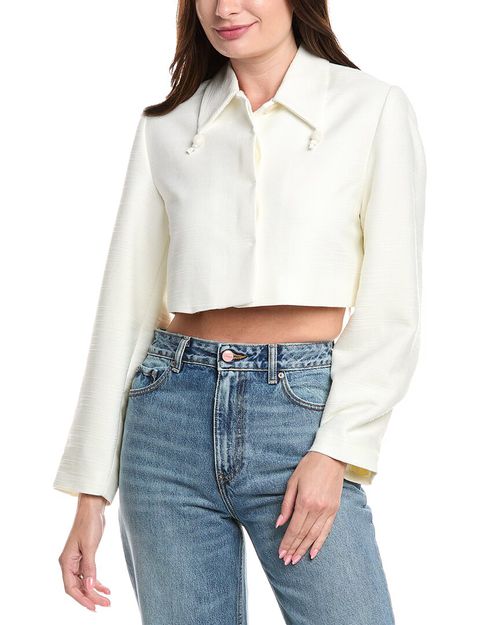 Linen-Blend Blazer