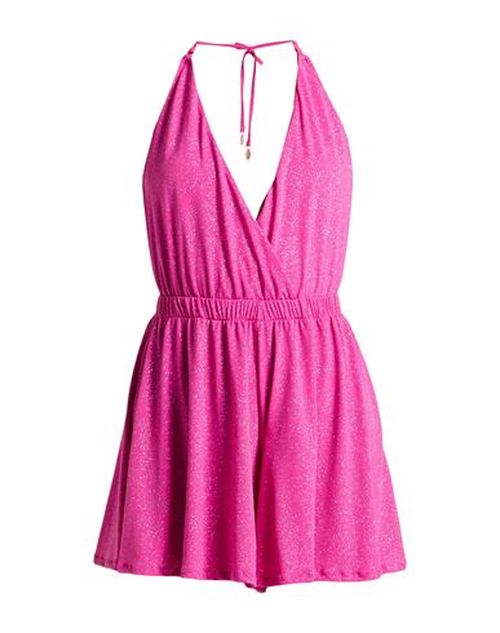 Woman Playsuit Fuchsia Size XL Polyester, Elastane