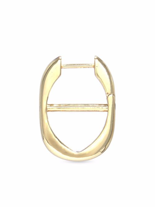Chain hoop earrings - Gold