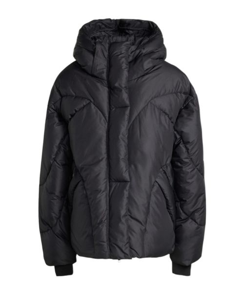 Quilted hooded jacket