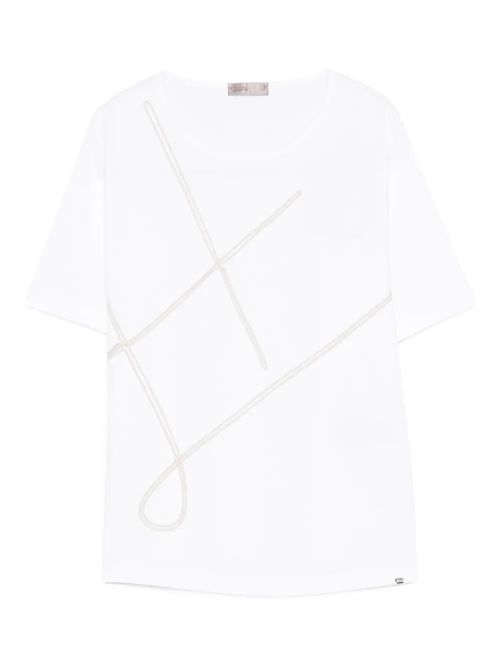 Crew-Neck Cotton T-Shirt — white