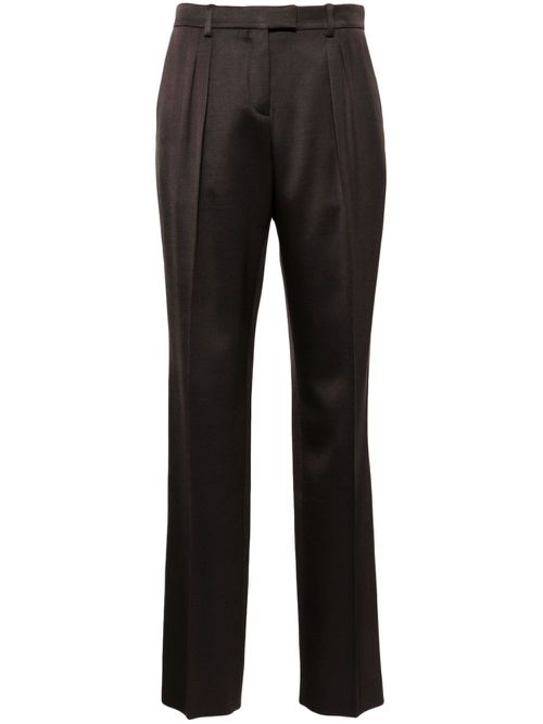 Pleated trousers - Brown