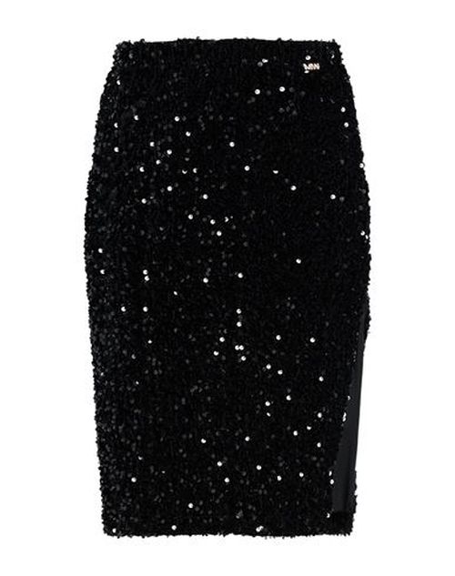 Woman Midi skirt Black Size 6 Polyester
