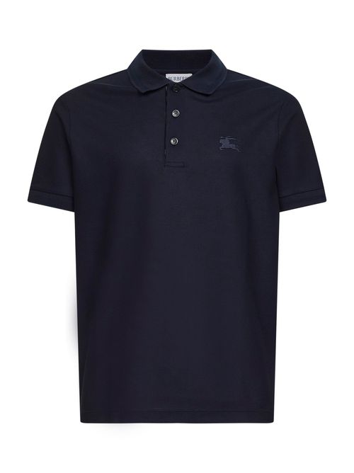 Check Polo Shirt — Navy
