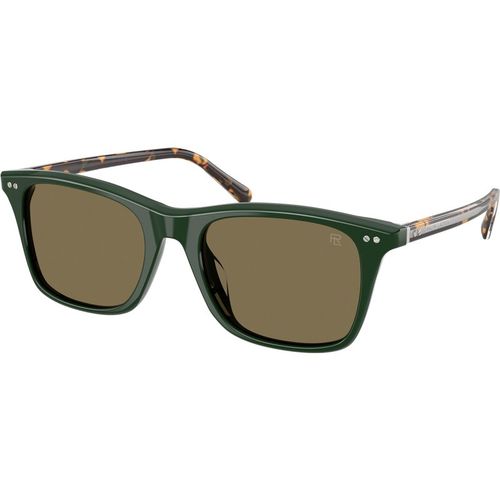 Ralph Lauren Uomo Ralph Lauren RL8242U 614073 Occhiali da sole Acetato Verde Marrone Pantos Normale