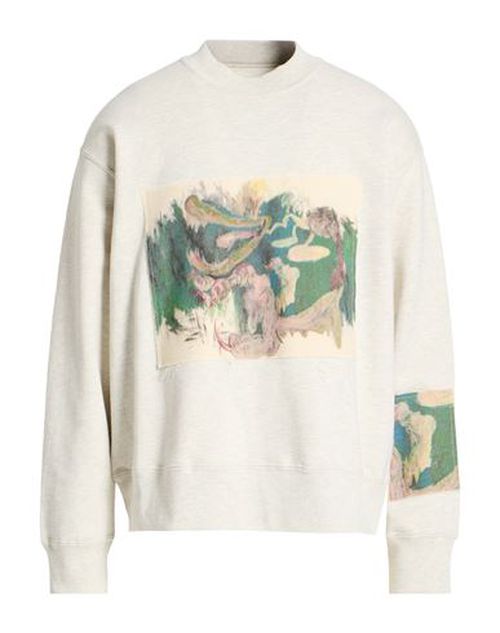 Man Sweatshirt Light grey Size L Cotton