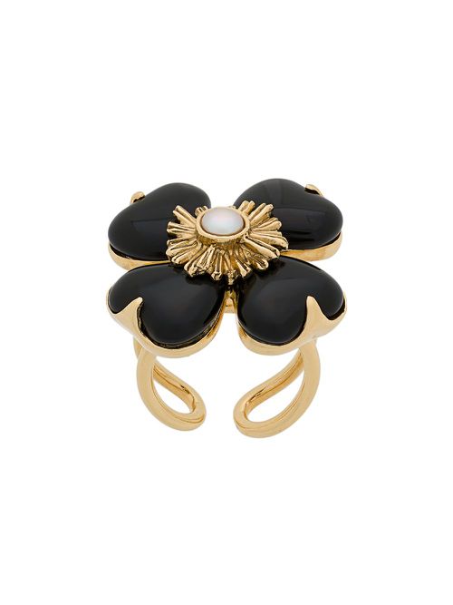 Trèfle ring - Black