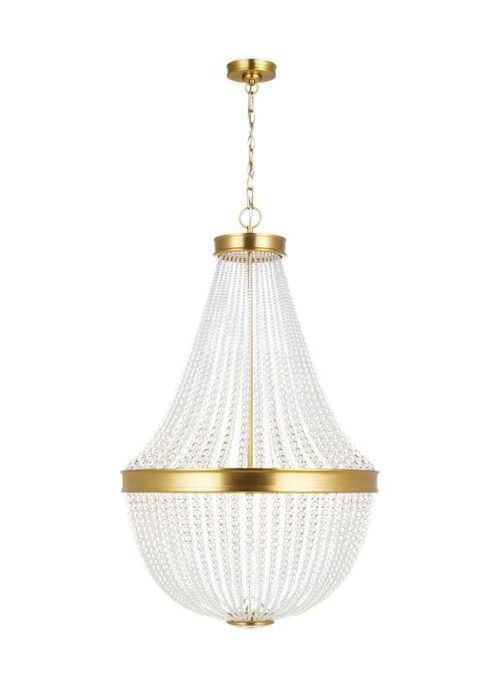 Summerhill 12-Light Chandelier in Burnished Brass by Chapman & Myer