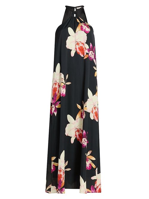 Women's Jennie Halterneck Maxi Dress - Black Multi