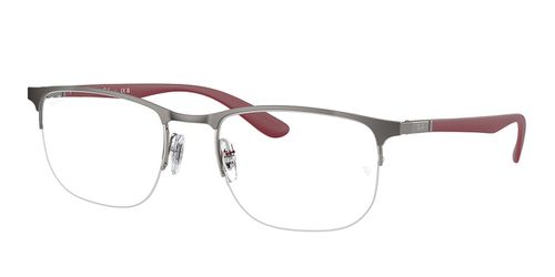 Ray-Ban RX6513 3135 Men's Eyeglasses Gunmetal Size 55 - Blue Light Block Available