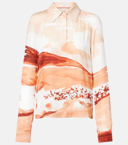 Printed polo shirt
