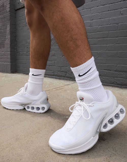 Air Max DN sneakers in white and silver