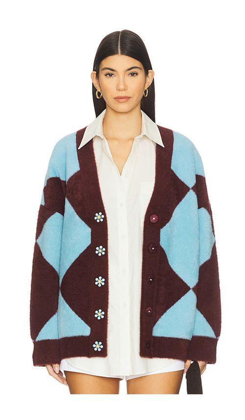 Essentiel Antwerp Iwho Oversized Cardigan in Blue. - XS also in M