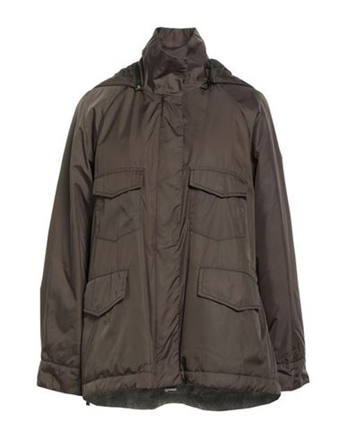 Paltò Woman Jacket Military green Size 6 Polyamide