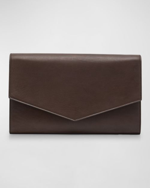 Large Envelope Crossbody Bag in Napa Leather