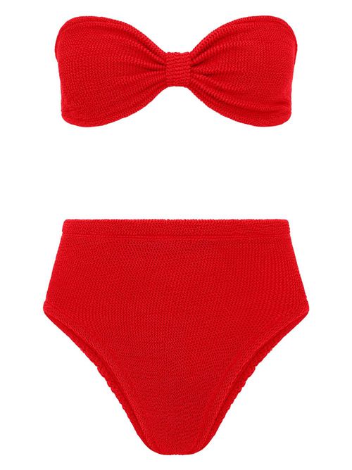 Ruby stretch-design bikini set - Red