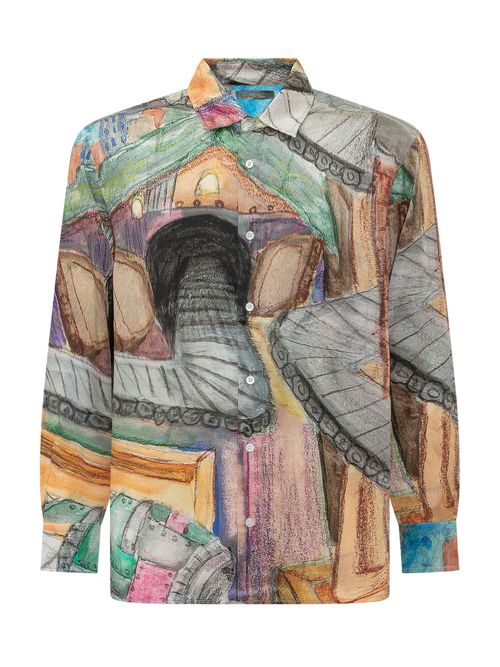 Mini Artistic Print Shirt