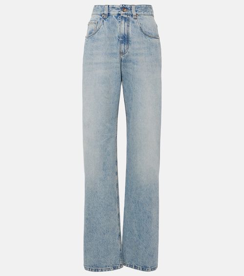 High-rise straight jeans