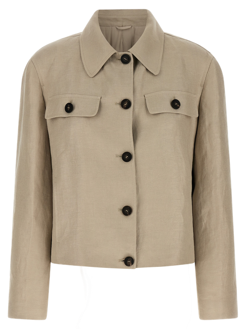 Linen Blazer — Beige