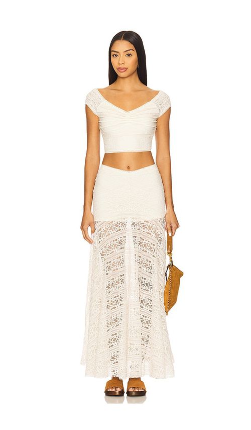 Free People x REVOLVE Oh So Sweet Lace Set in Ivory.  XL. Also in L, M