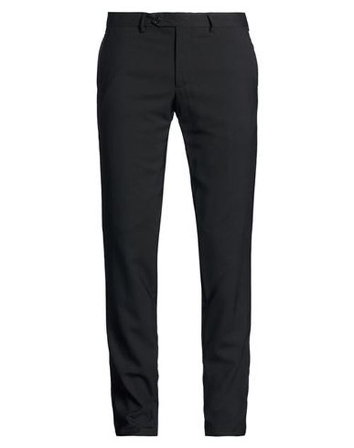 Man Pants Black Size 40 Wool, Polyester