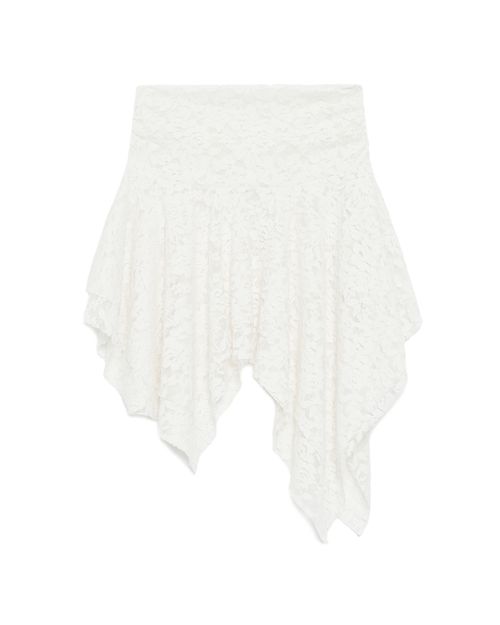 Asymmetric mini skirt