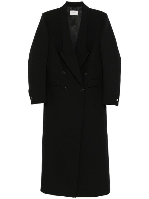 Double-breasted coat - Black