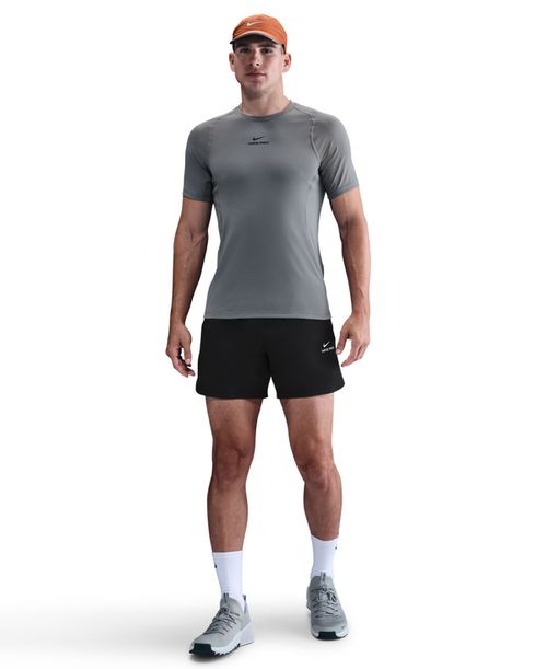 Men's Pro Training Dri-Fit Short-Sleeve T-Shirt - Smoke Gray/Black